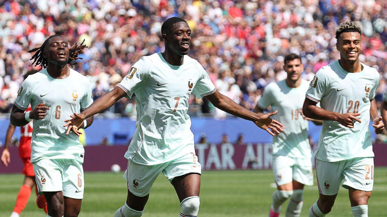 登贝莱帽子戏法掀翻挪威 法国稳坐世界杯争冠热门